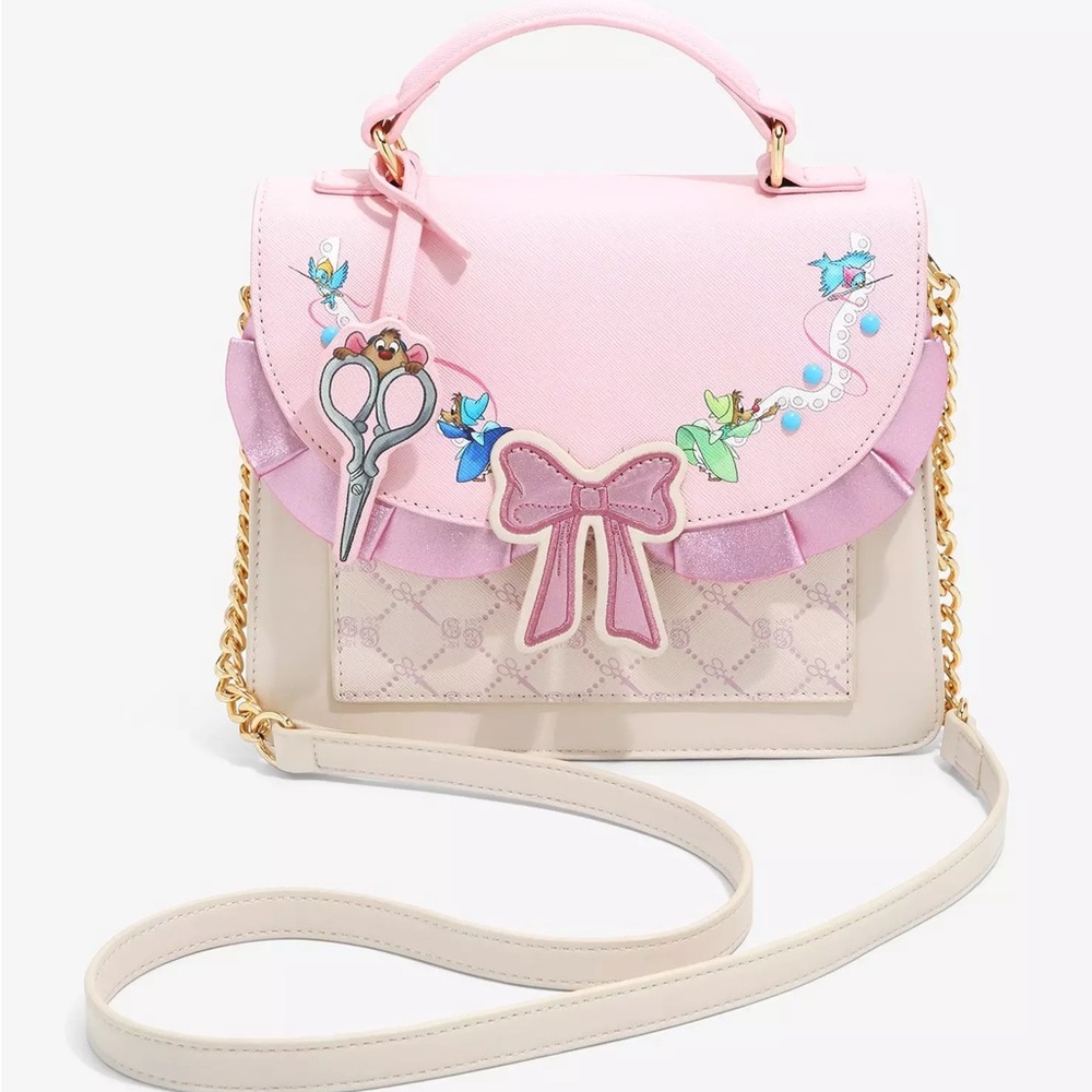 Disney Danielle Nicole Disney Cinderella Sewing Mice Crossbody Bag